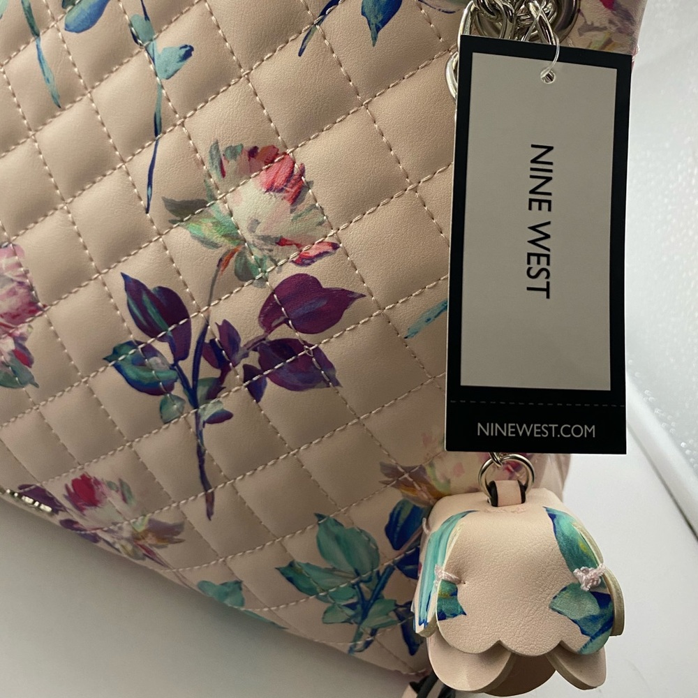 Nine West Dielle Floral Shoulder Handbag - Picture 8 of 9